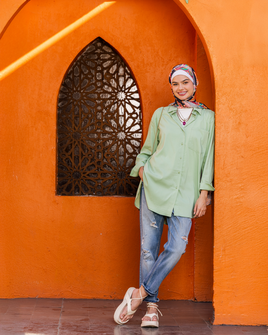 Long Plain Shirt 1612