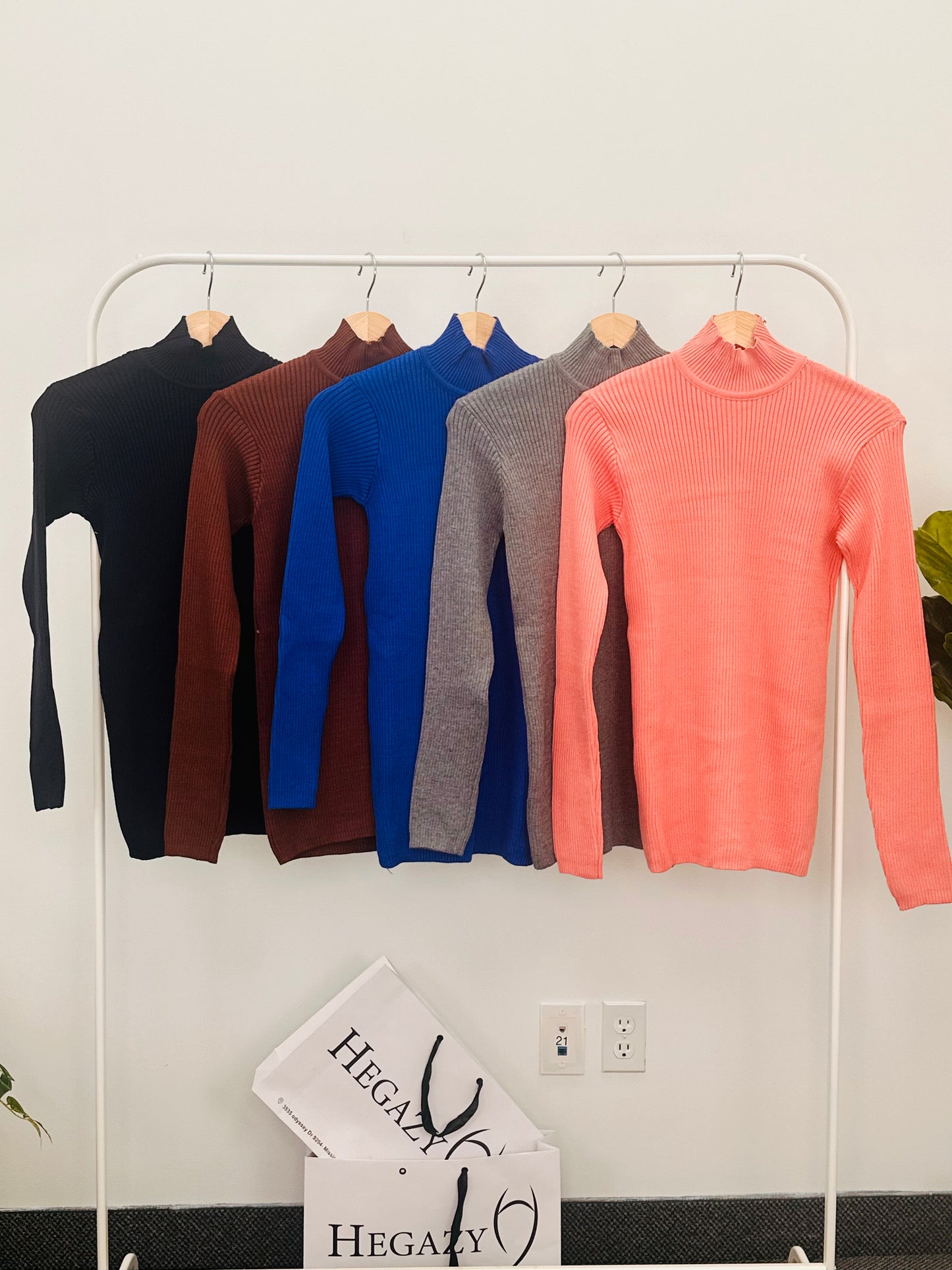 Pullover 1300 striped half collar