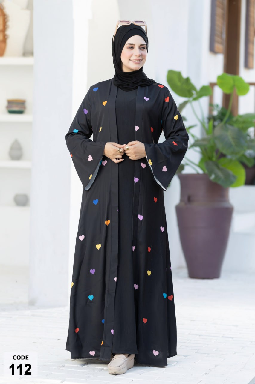 set 112 hearts jacket+cut dress