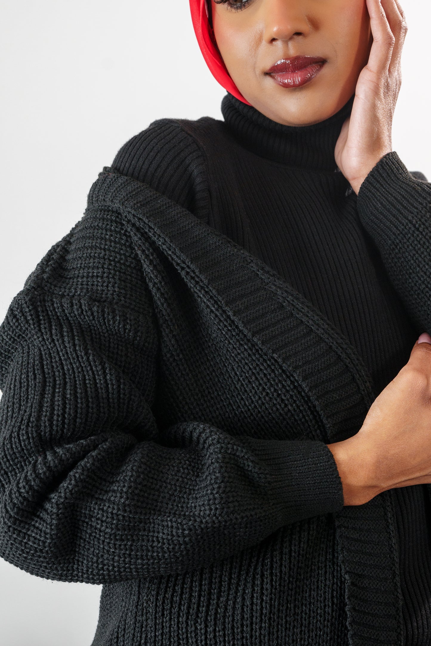 Long cardigan with pockets