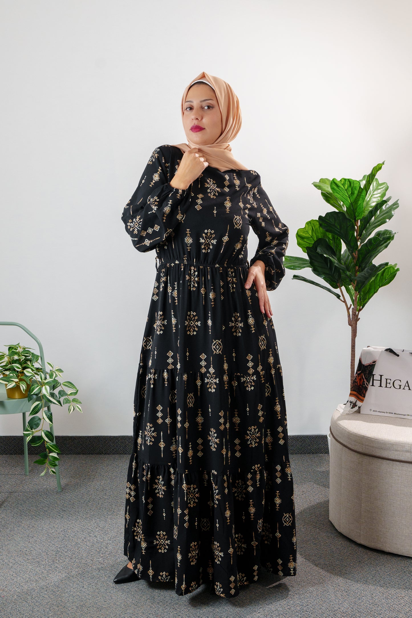 Women's Printed Maxi Dress
