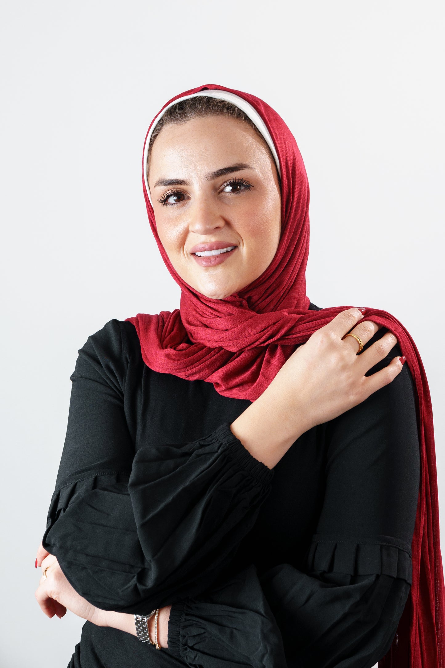 Foulard côtelé polyvalent pour femme