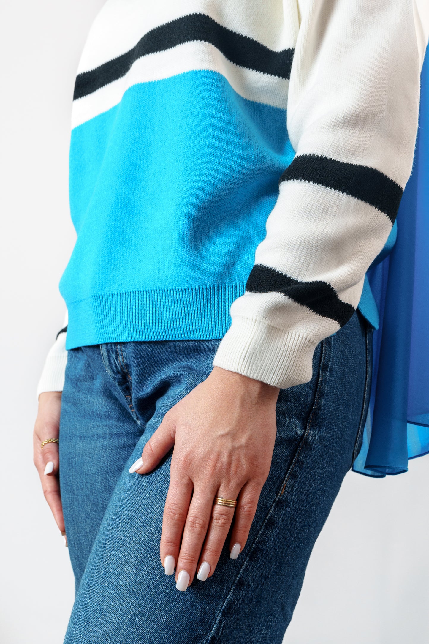 Women's Striped Knit Sweater