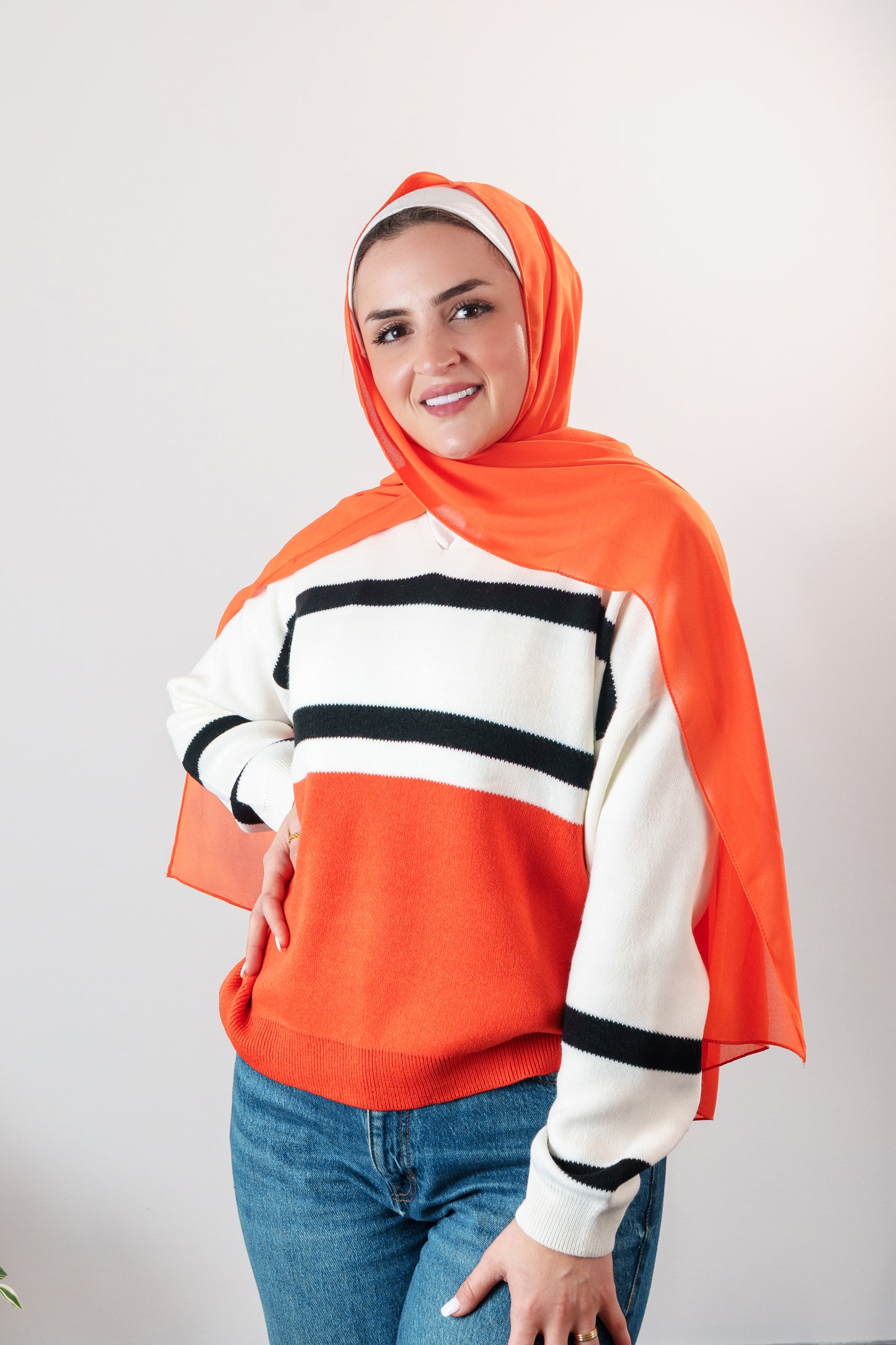 Women's Striped Knit Sweater