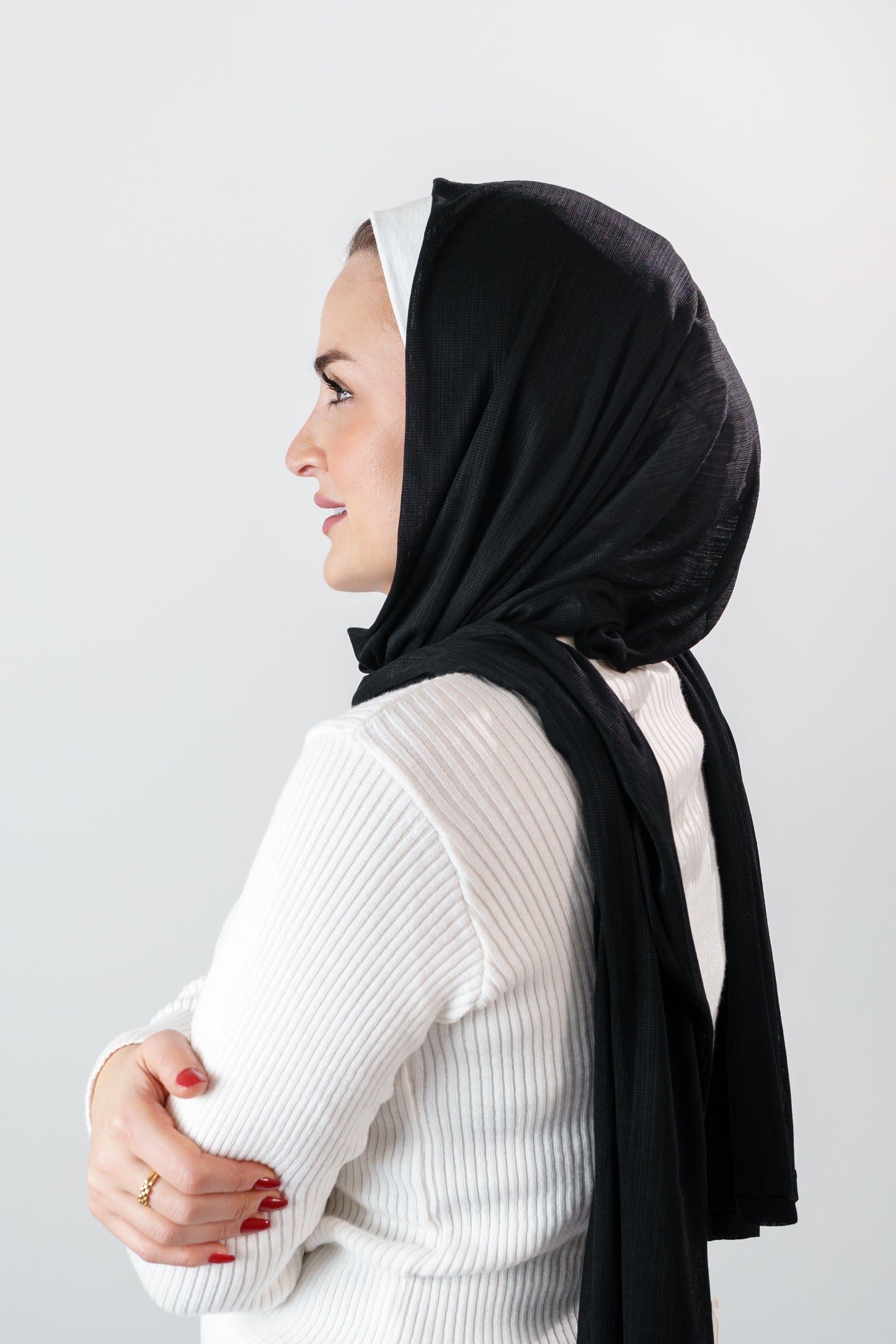Foulard côtelé polyvalent pour femme