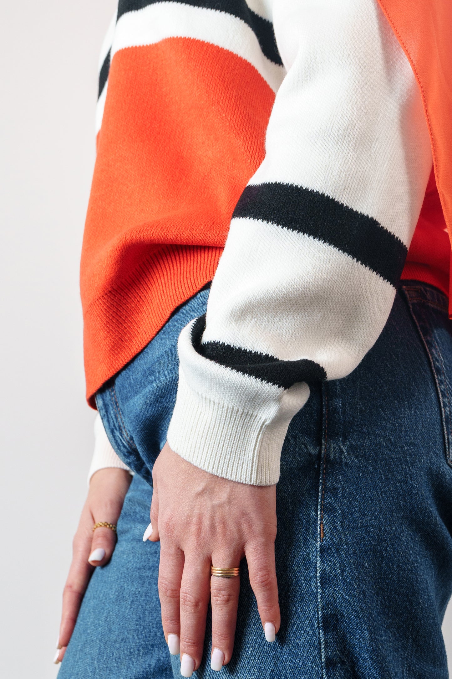 Women's Striped Knit Sweater