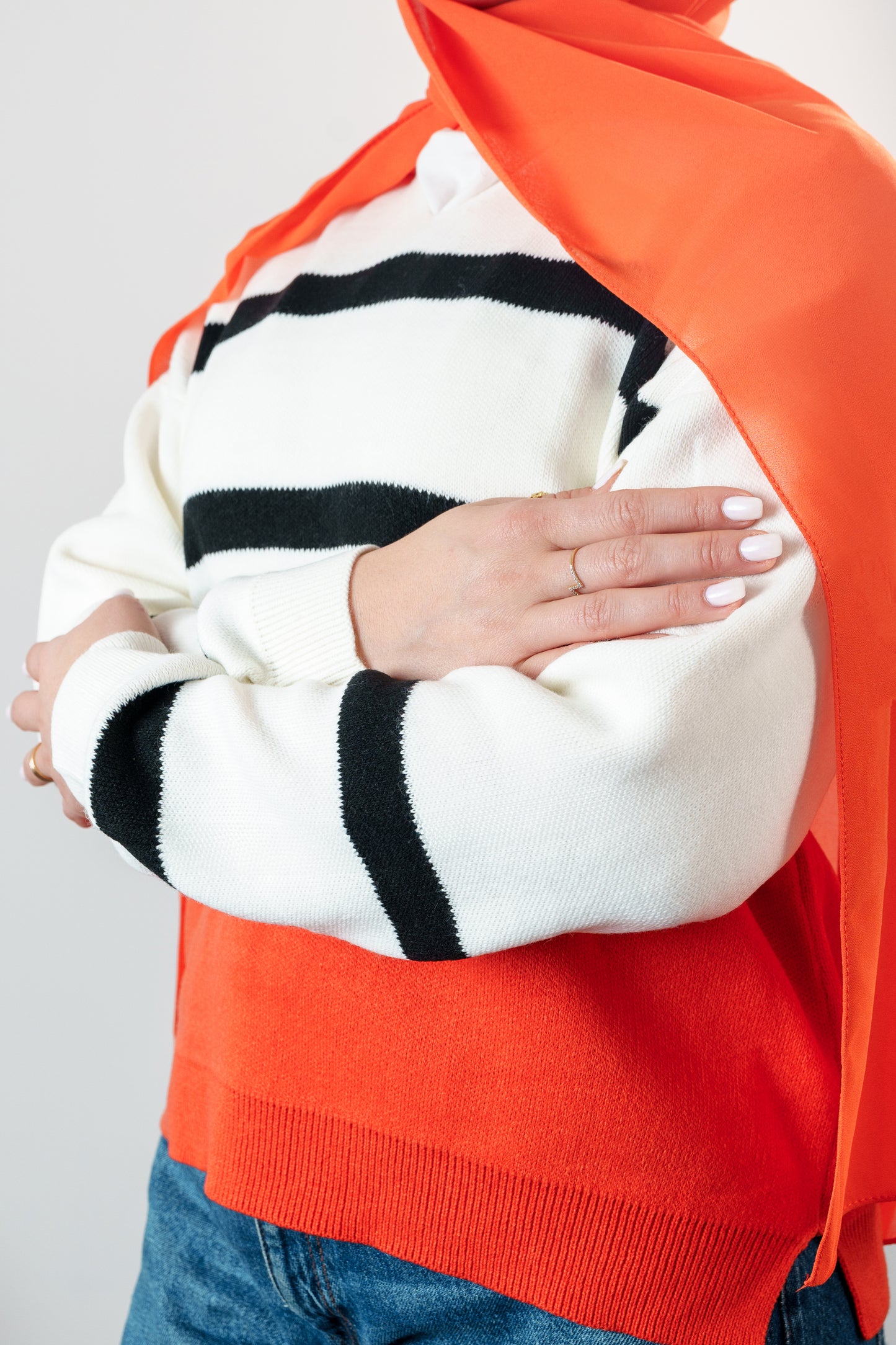 Women's Striped Knit Sweater