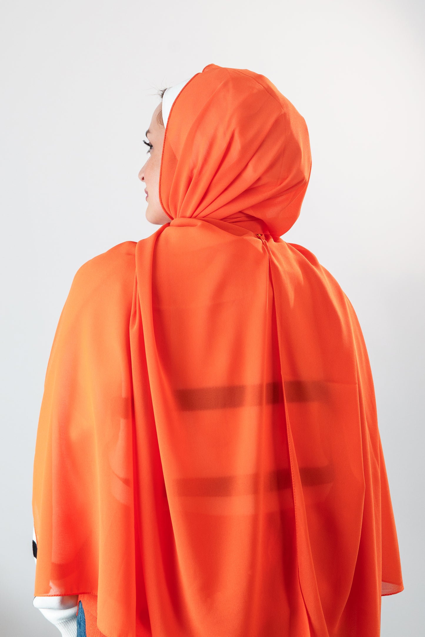 rectangle chiffon scarf