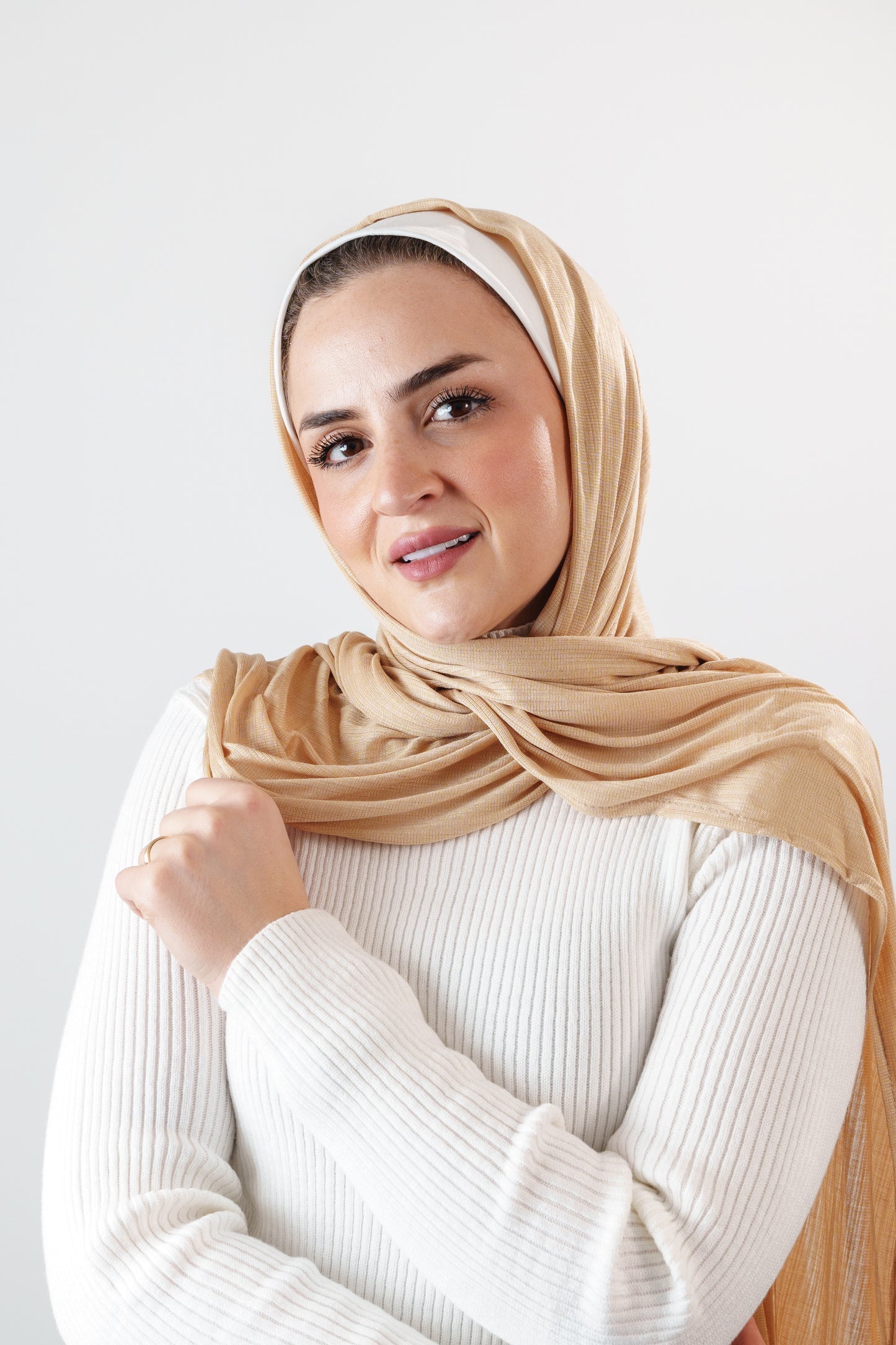 Foulard côtelé polyvalent pour femme