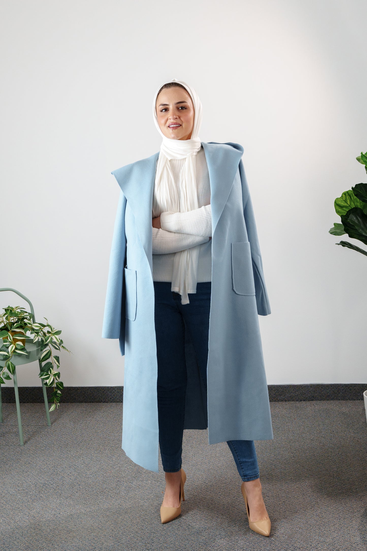 Women's Classic Long Wrap Coat