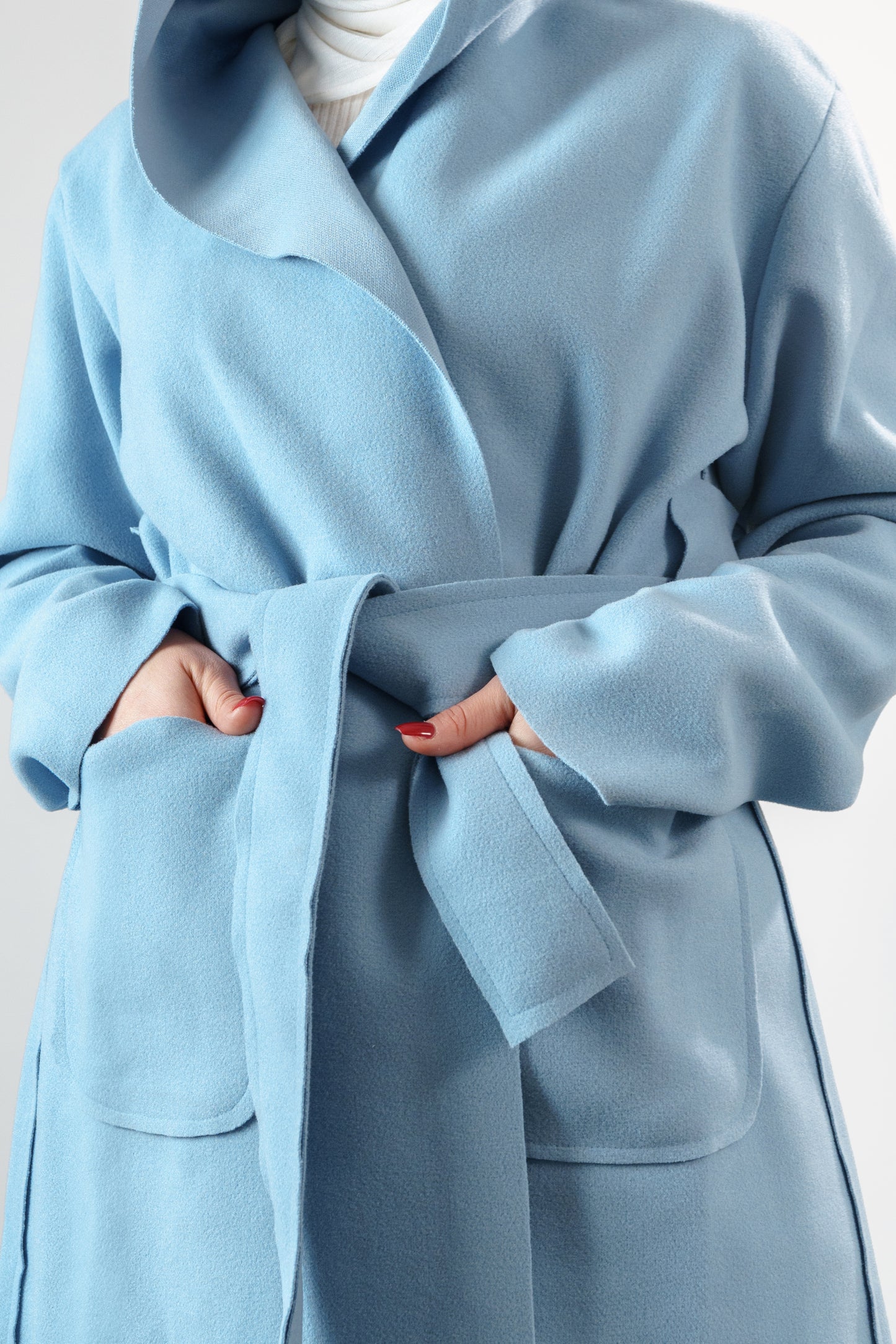 Women's Classic Long Wrap Coat