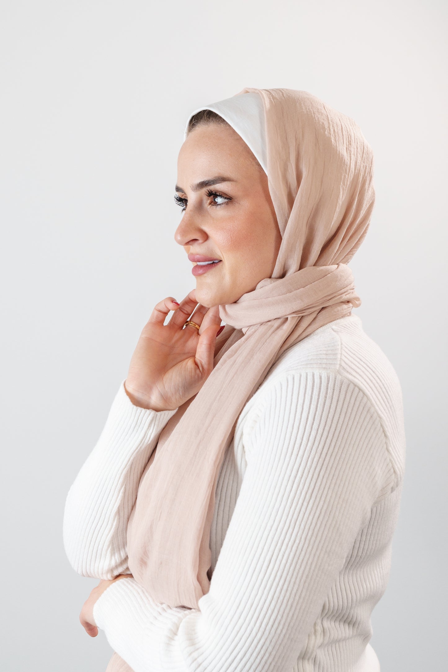 Foulard côtelé polyvalent pour femme