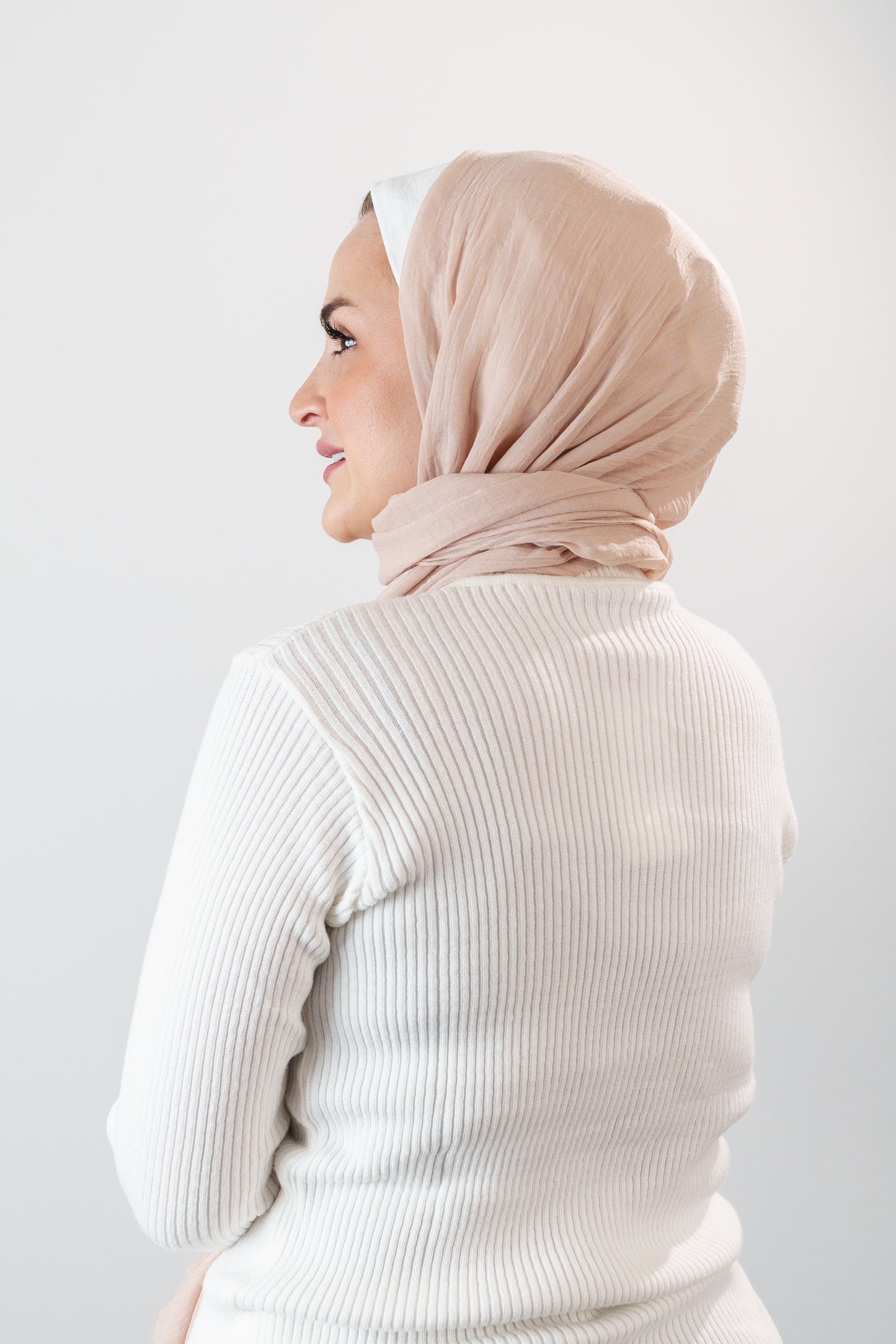 Foulard côtelé polyvalent pour femme