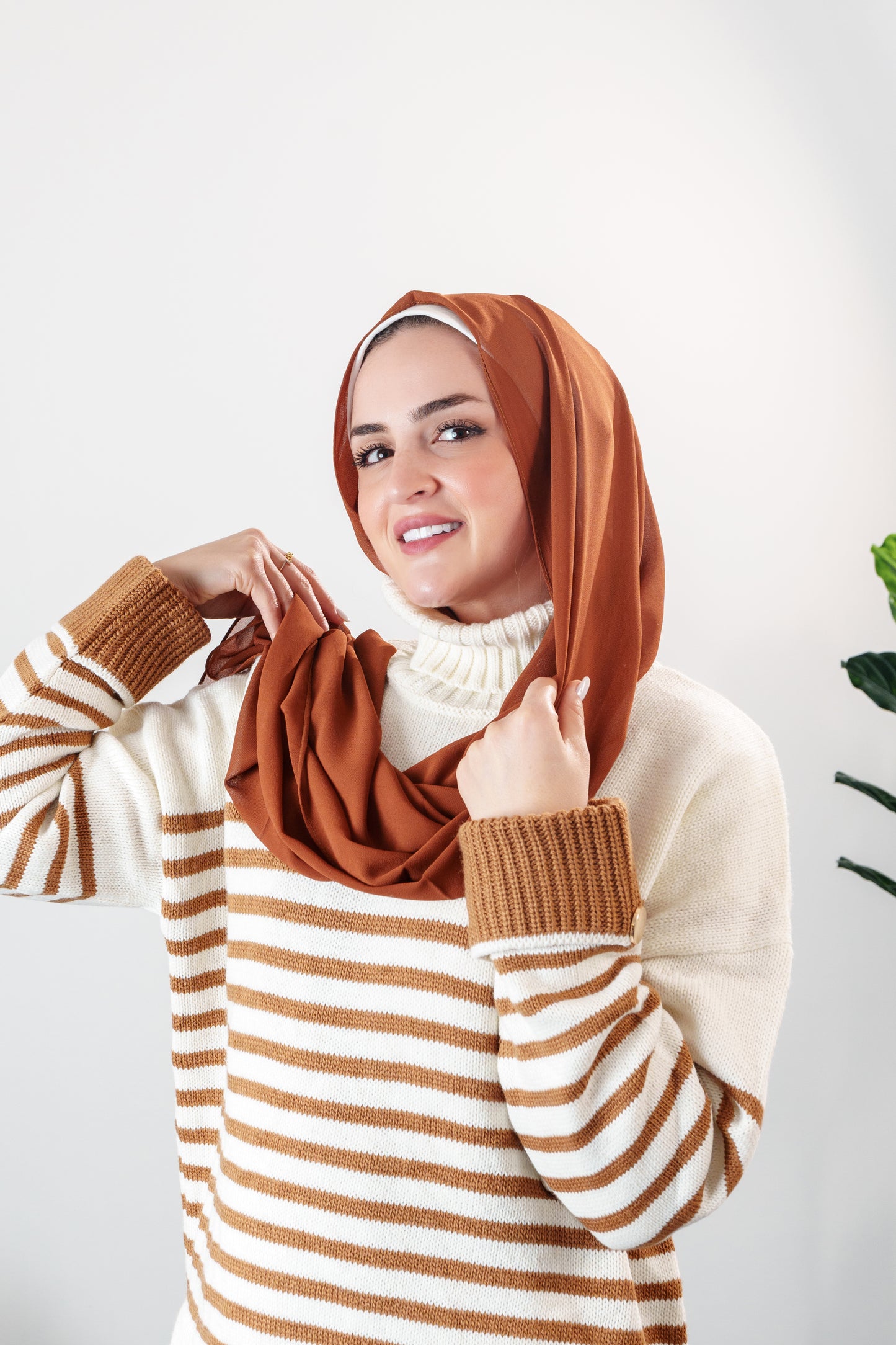 rectangle chiffon scarf