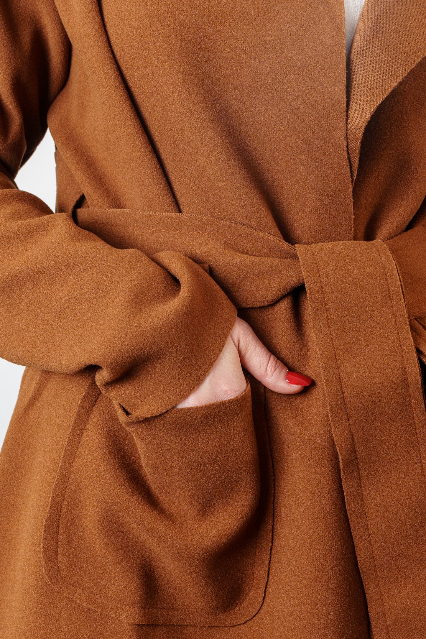 Women's Classic Long Wrap Coat