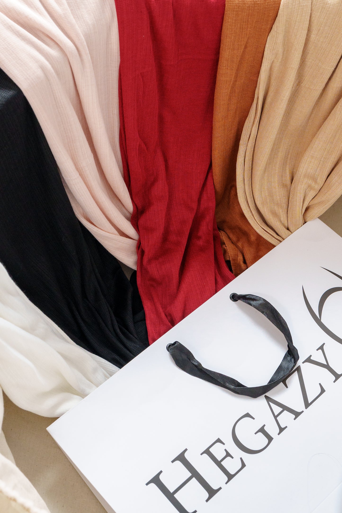 Foulard côtelé polyvalent pour femme