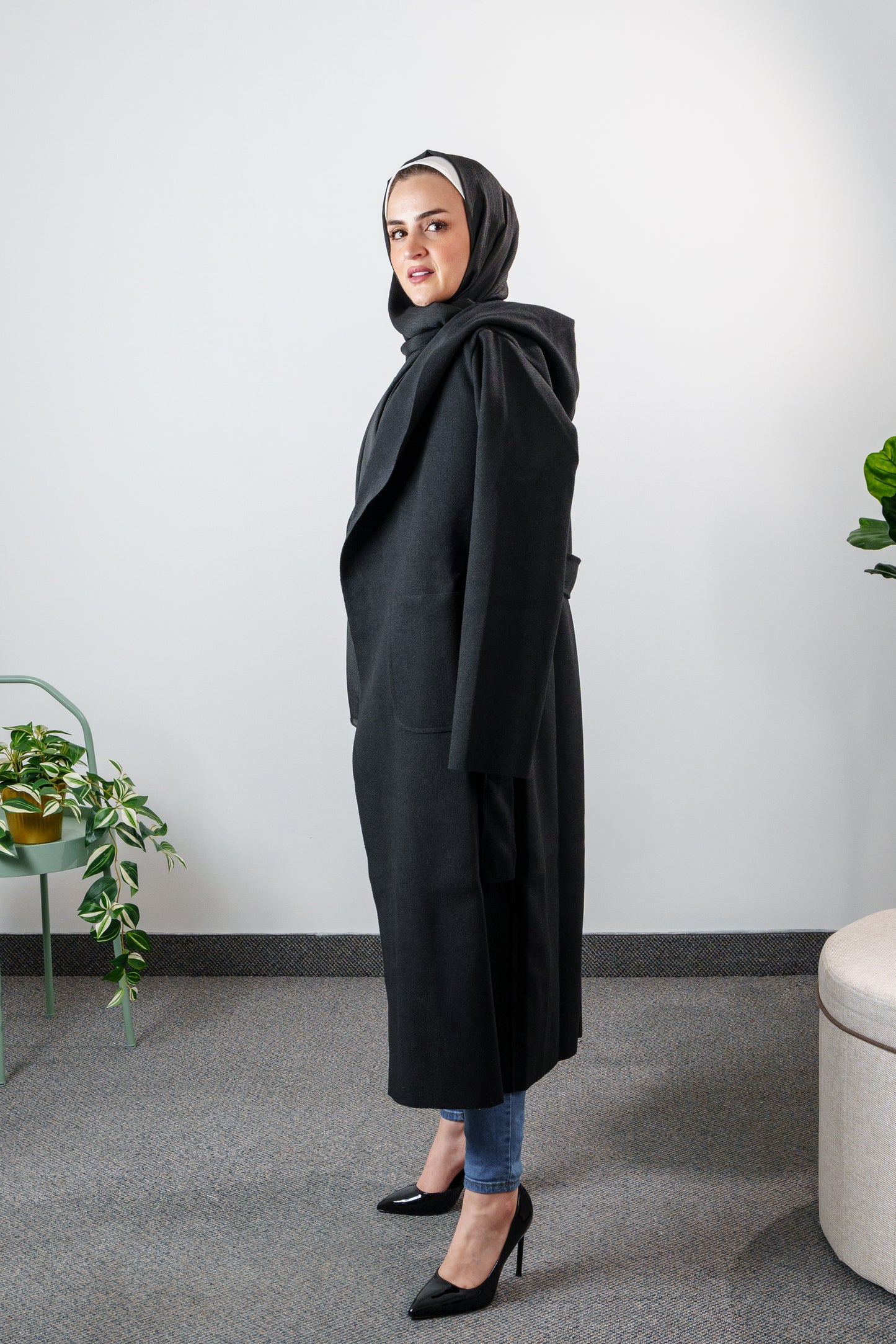 Women's Classic Long Wrap Coat