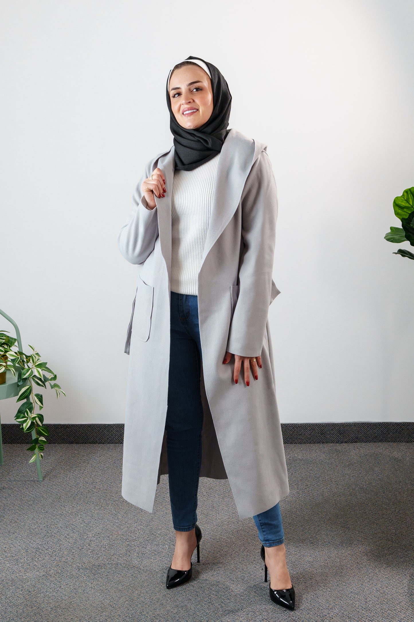 Women's Classic Long Wrap Coat