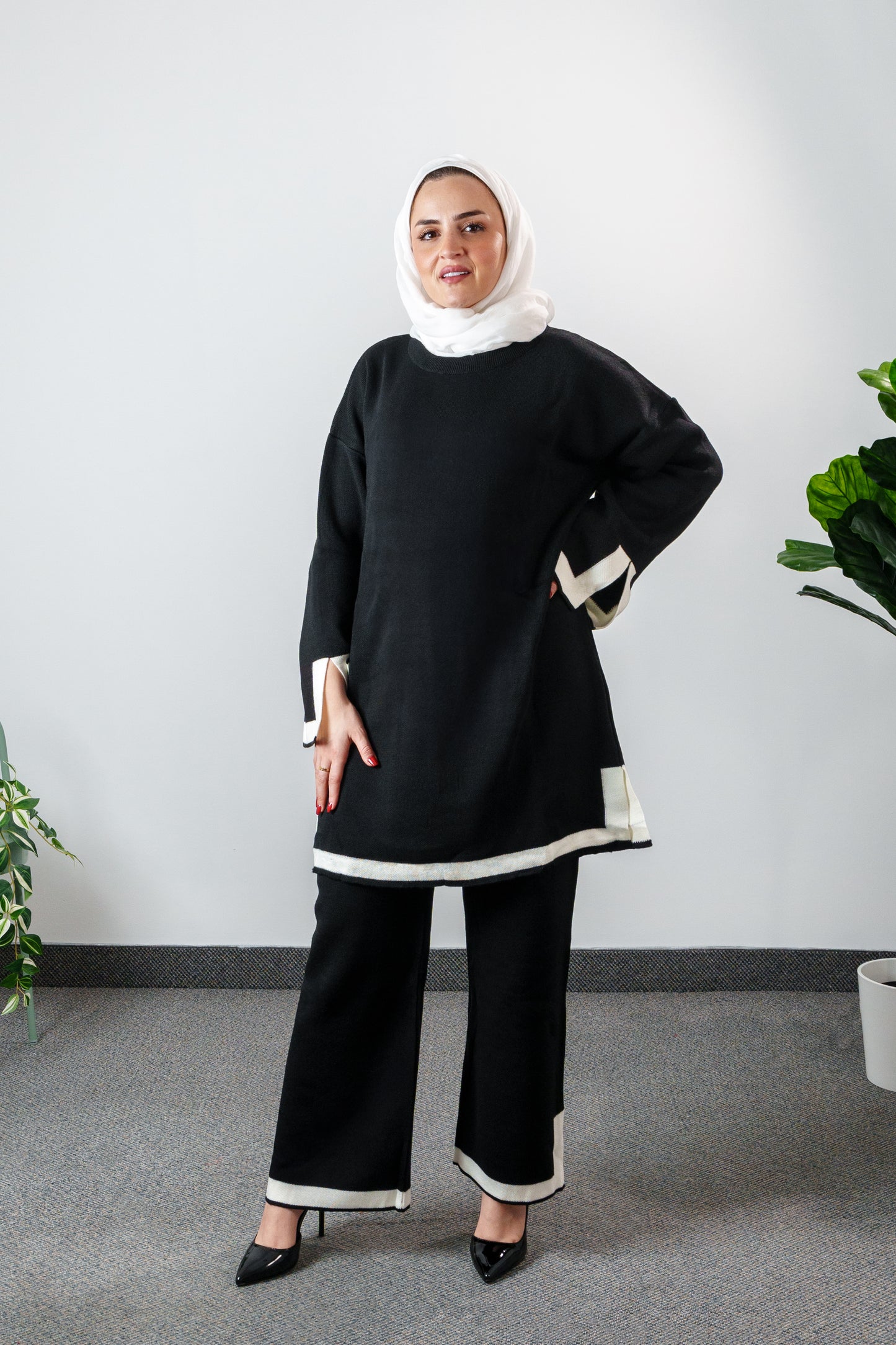 Women's Two-Piece Long Tunic Set