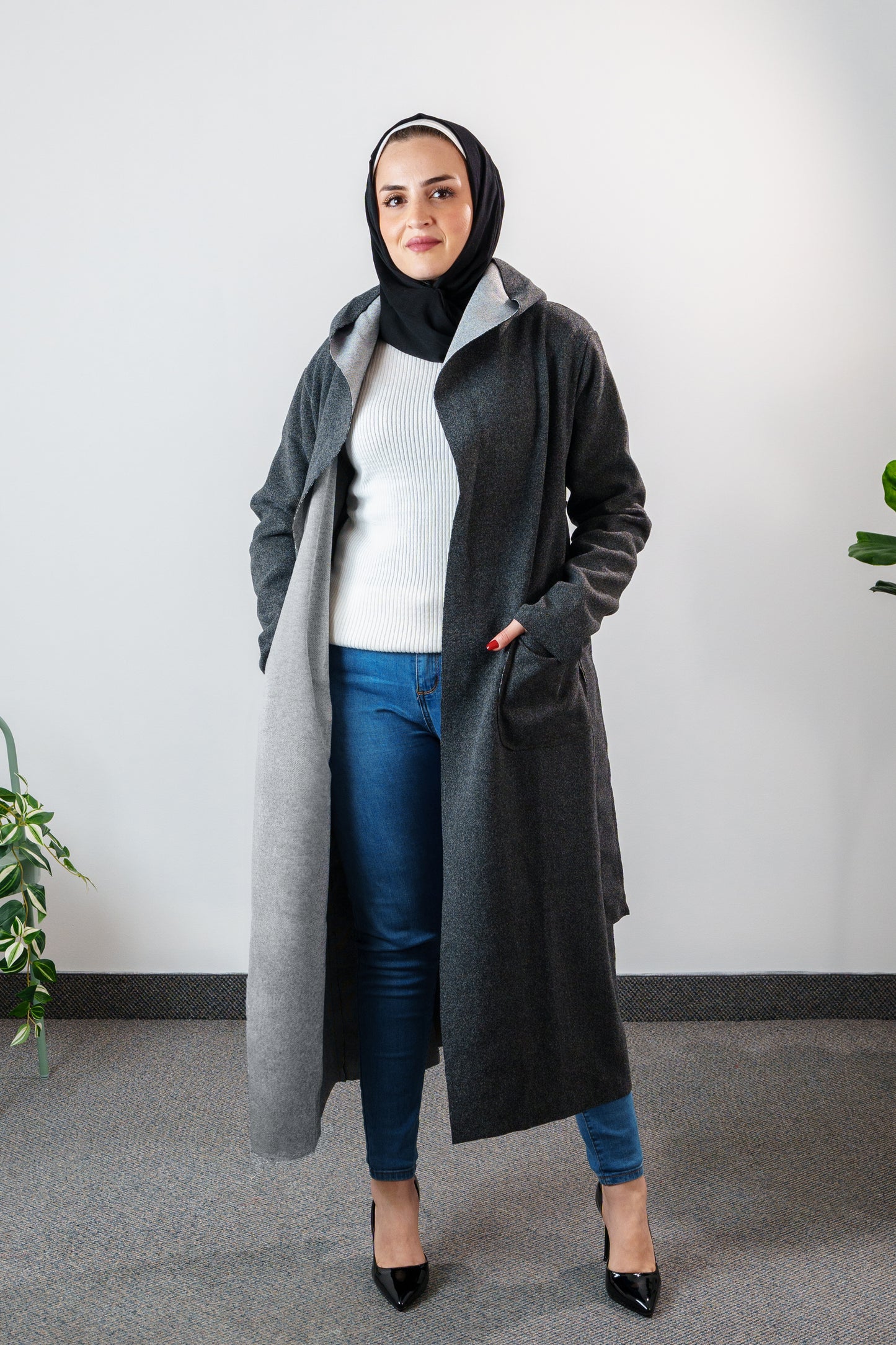 Women's Classic Long Wrap Coat