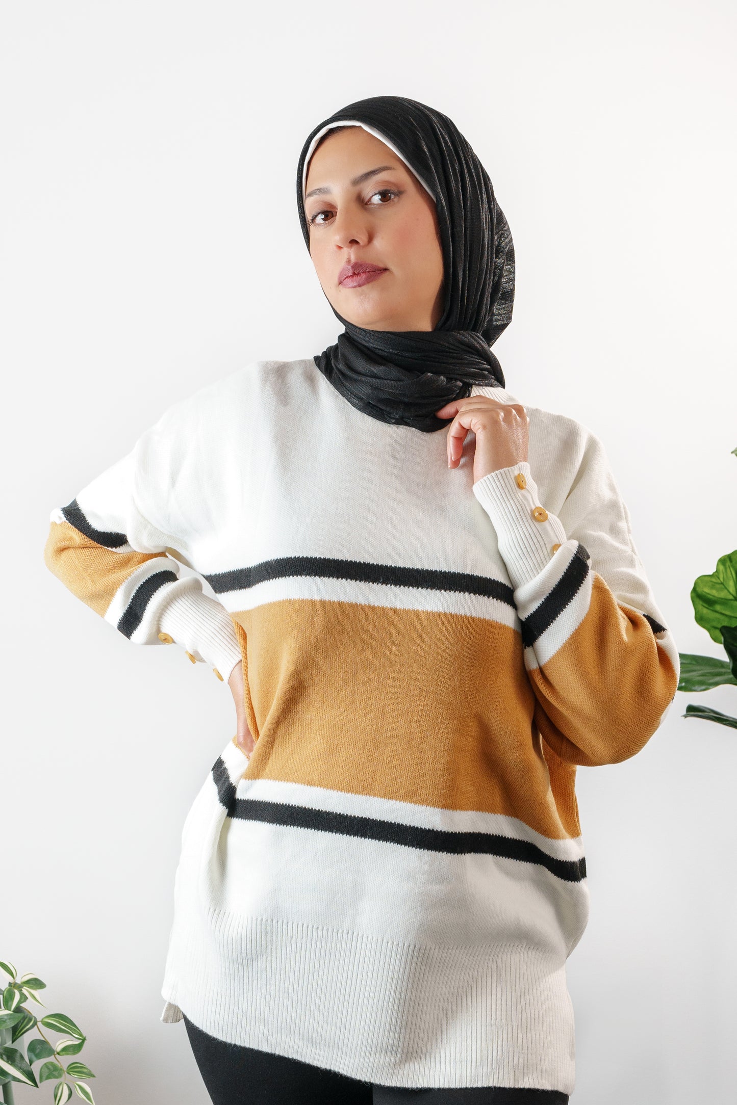 Striped Knit Sweater