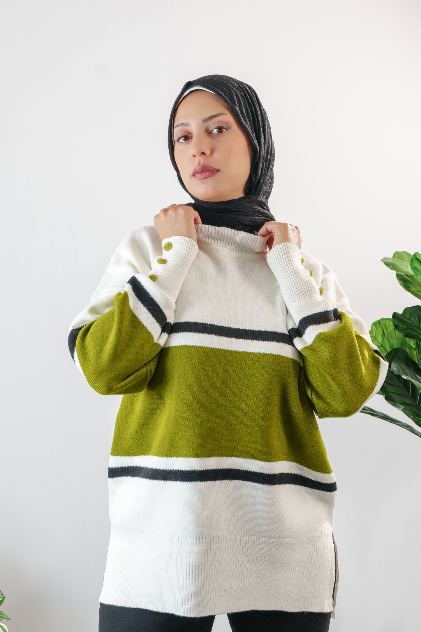 Striped Knit Sweater