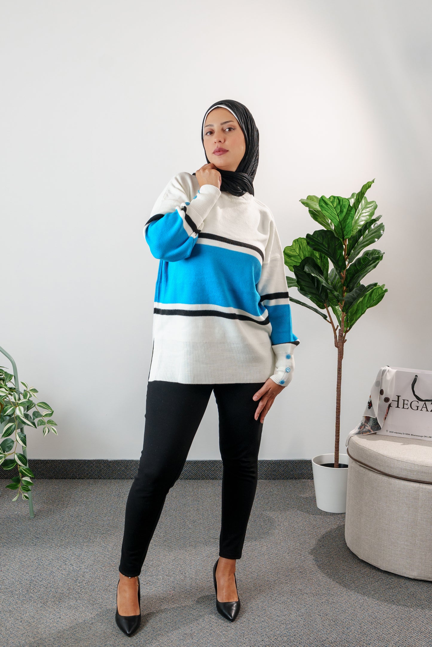 Striped Knit Sweater