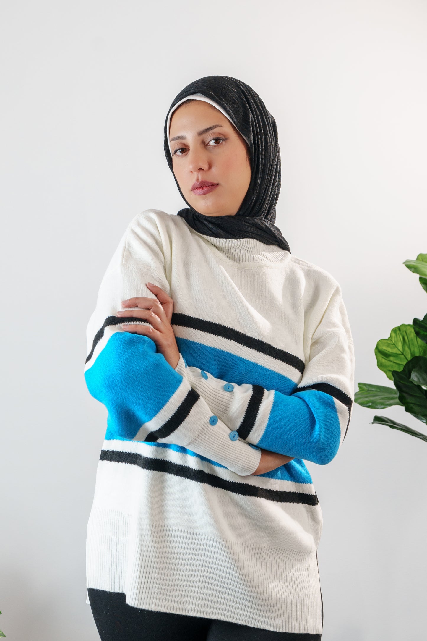 Striped Knit Sweater