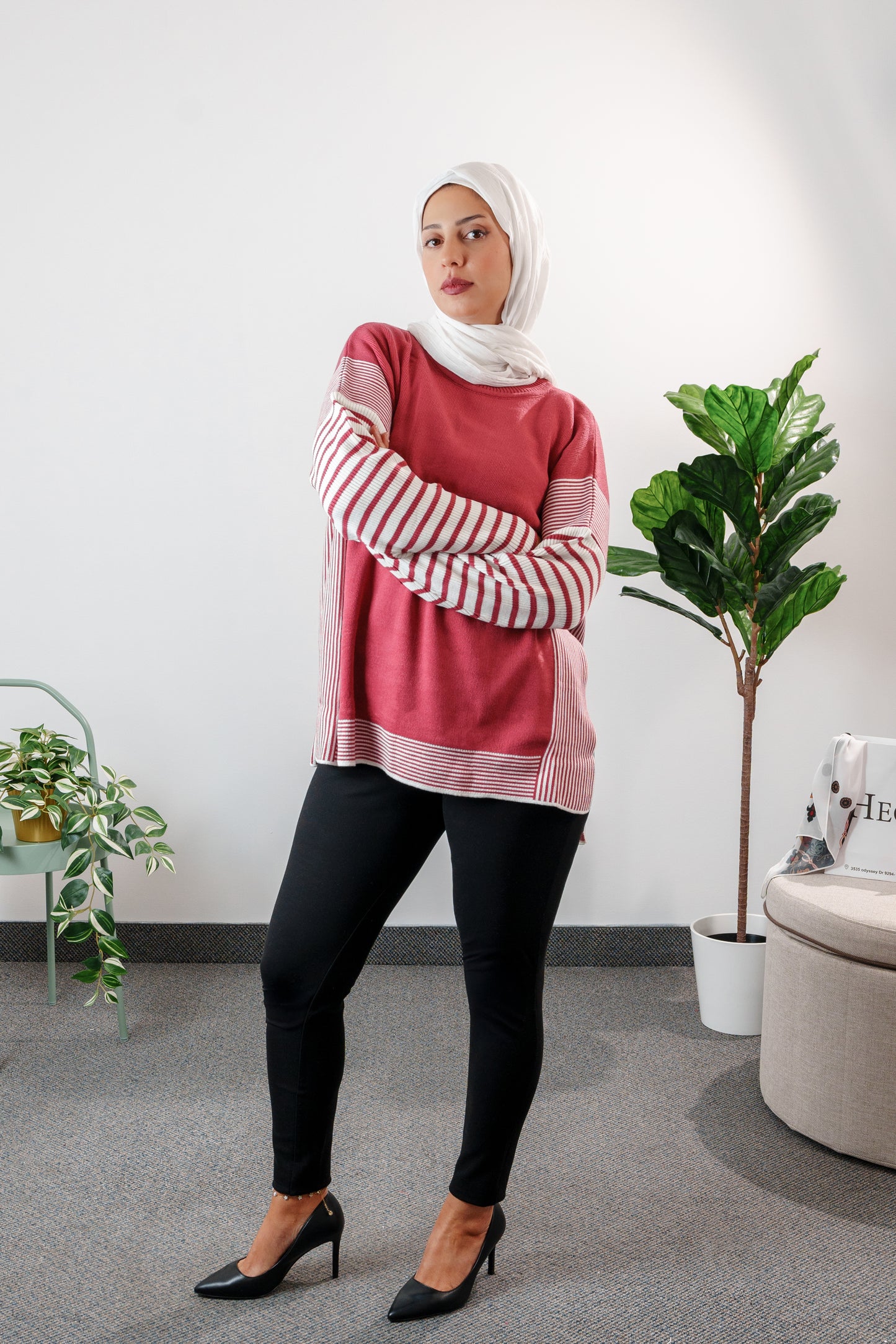Striped Knit Sweater