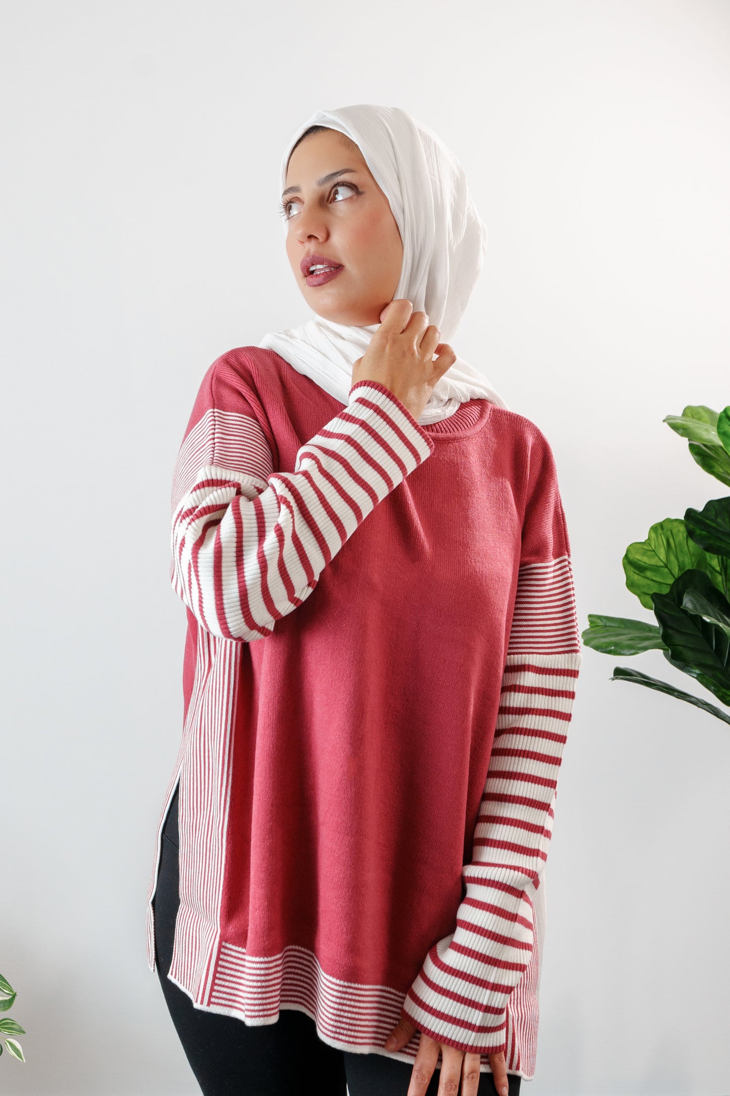 Striped Knit Sweater