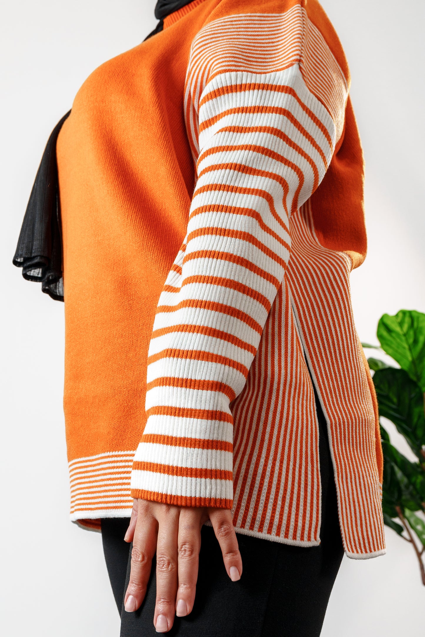Striped Knit Sweater