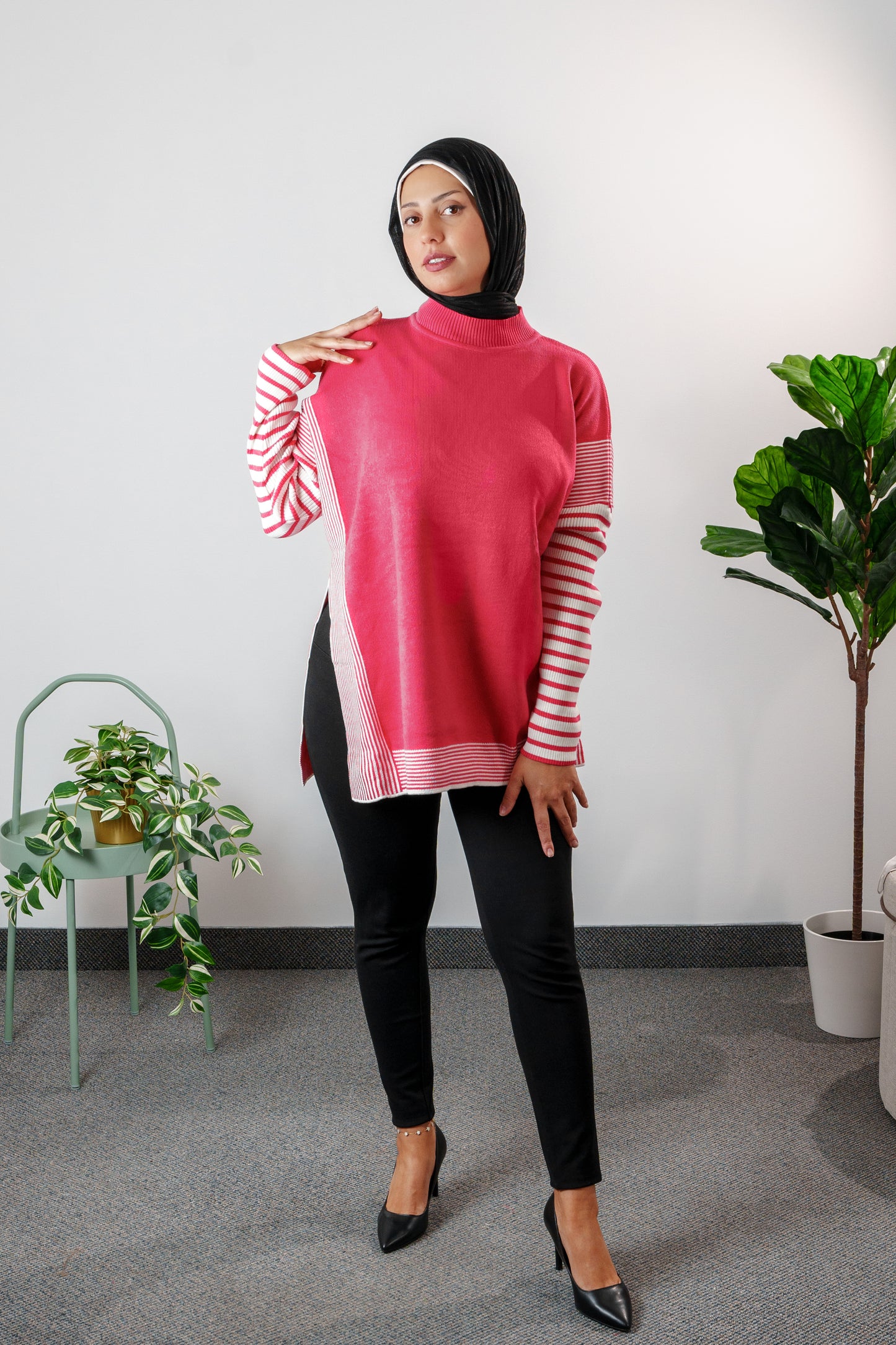 Striped Knit Sweater