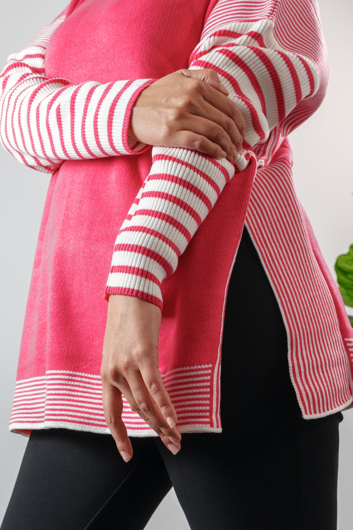 Striped Knit Sweater