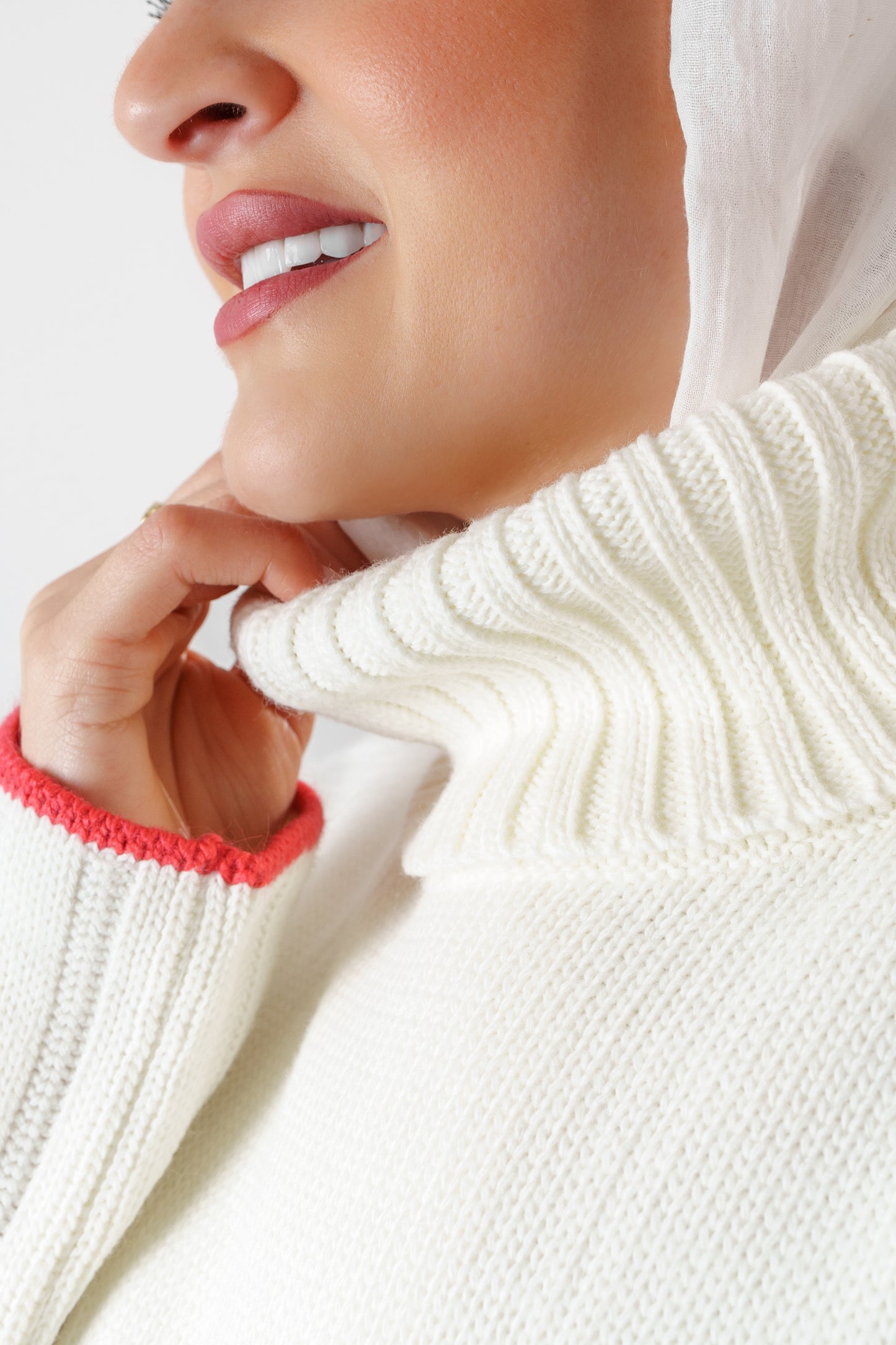 long striped sweater