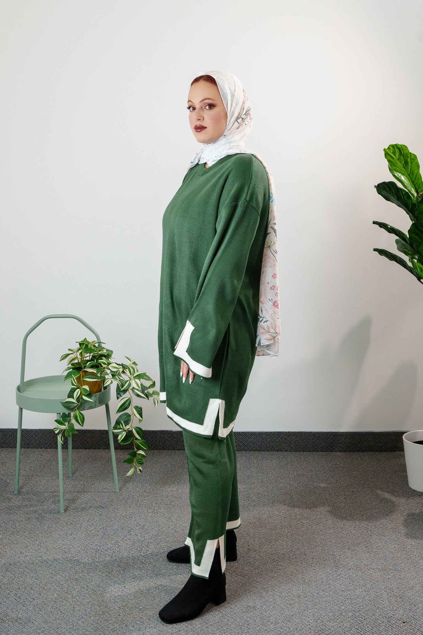 Women's Two-Piece Long Tunic Set