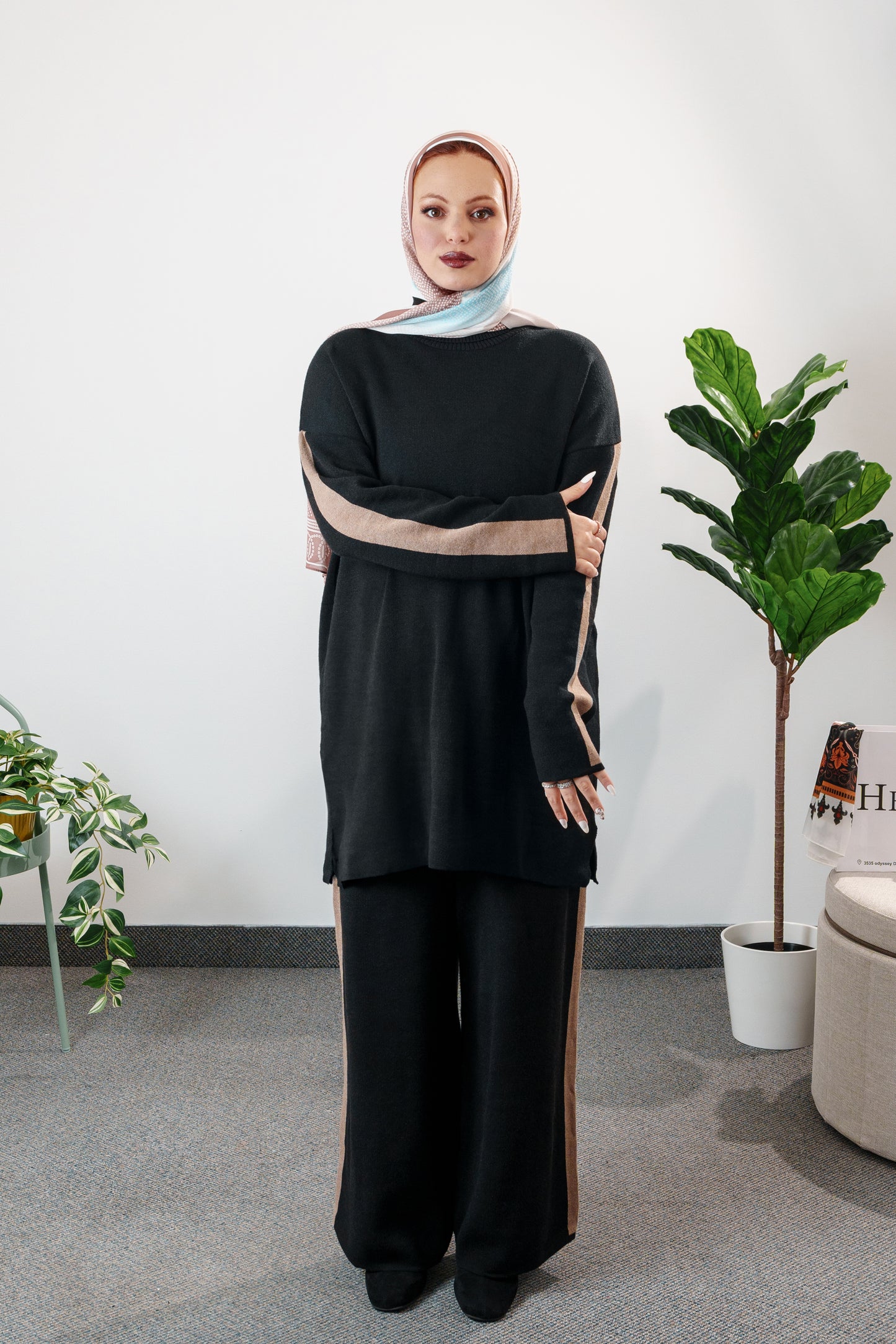 Knitwear two piece set