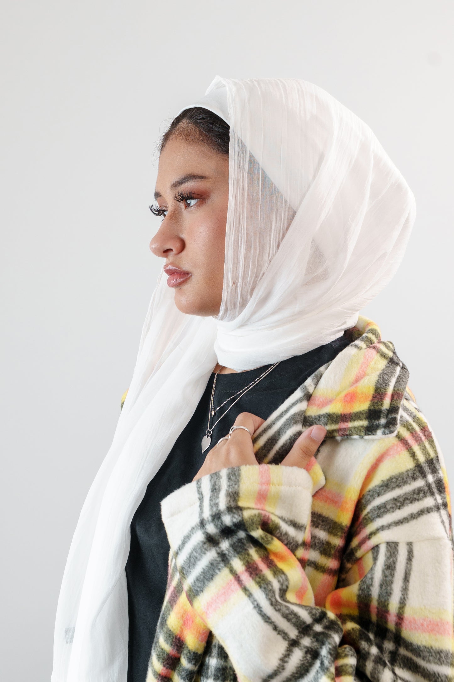 Women's Plaid Long Coat - Cozy Chic