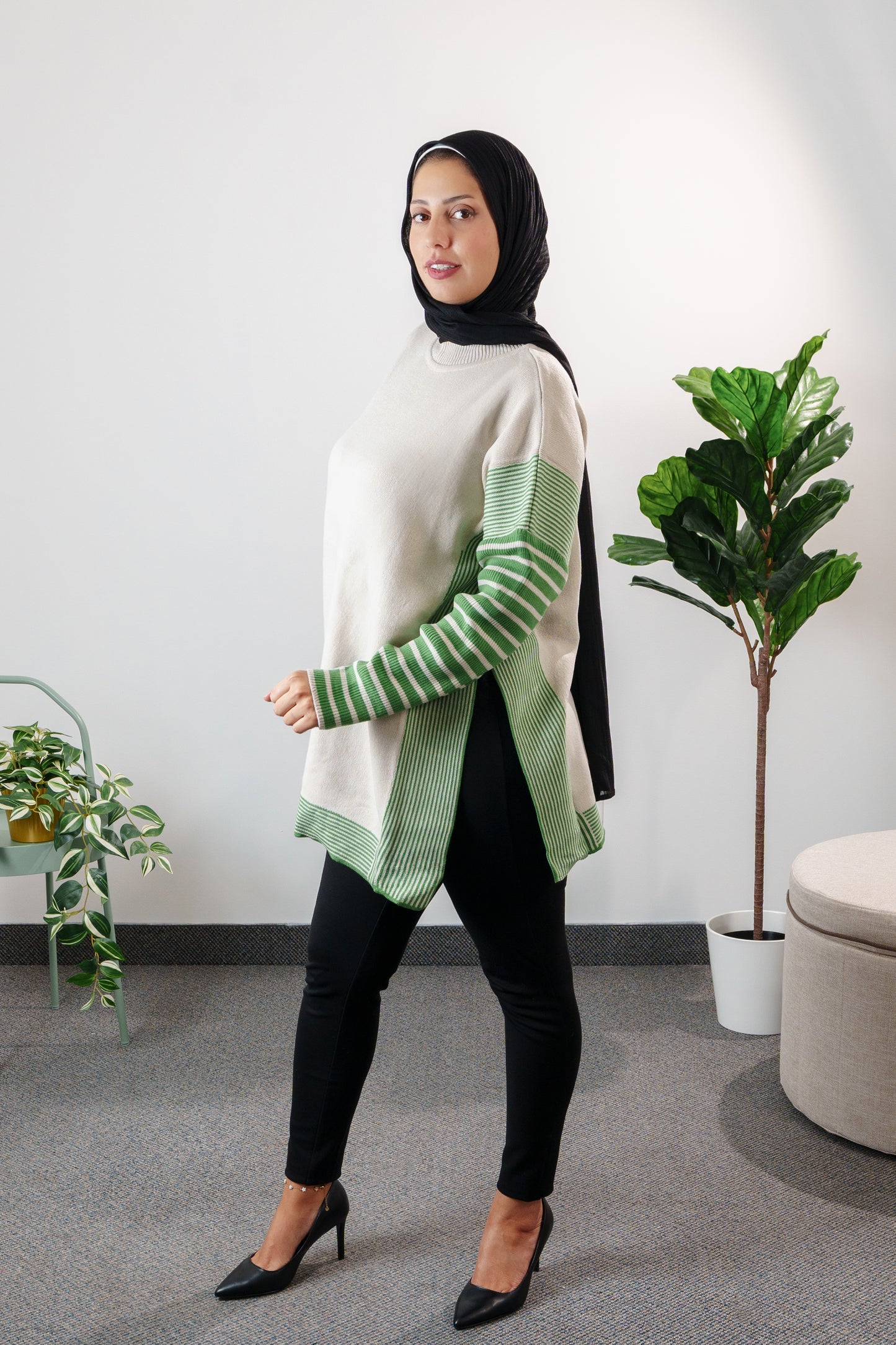 Striped Knit Sweater
