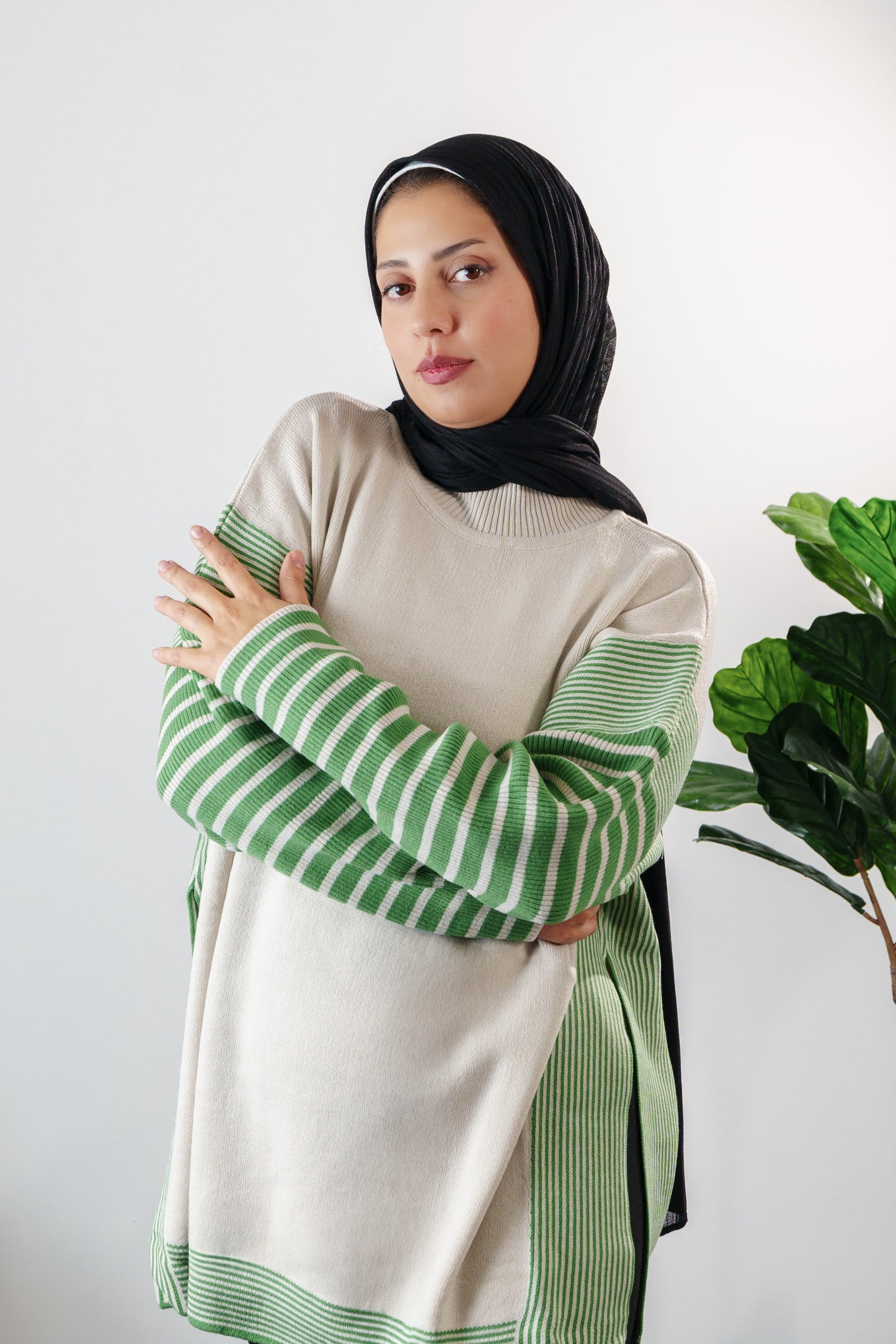 Striped Knit Sweater