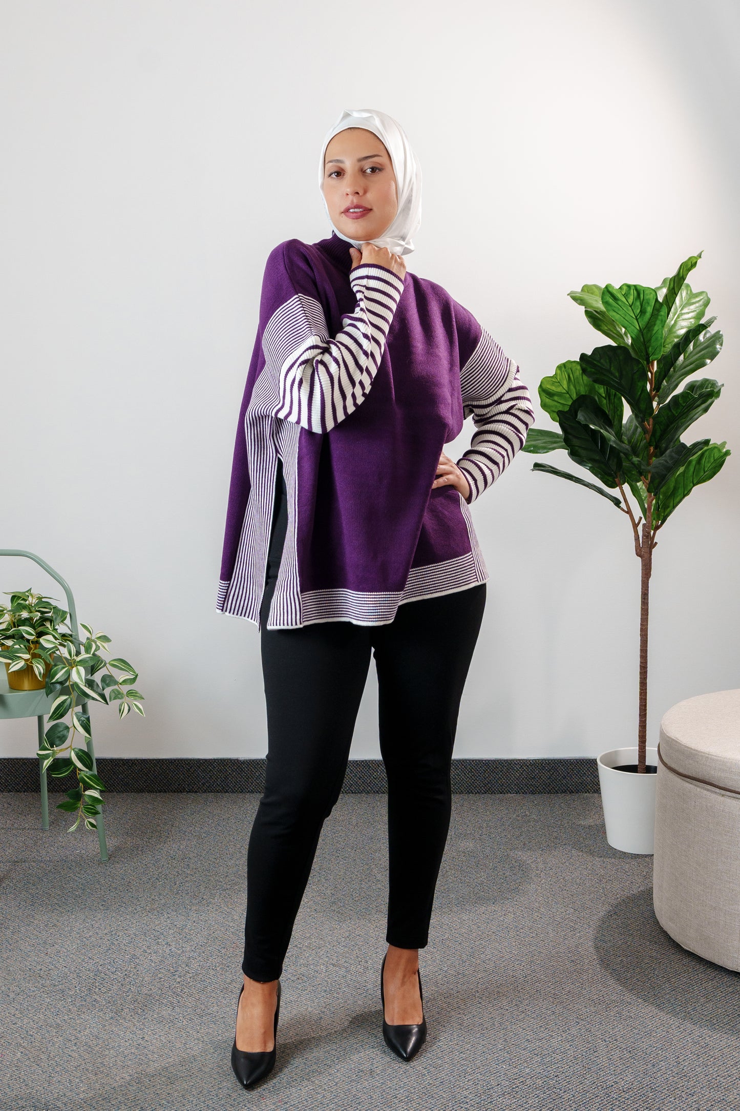 Striped Knit Sweater