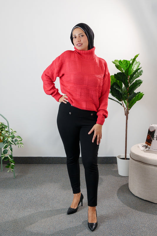 Women's Chunky Knit Turtleneck Sweater