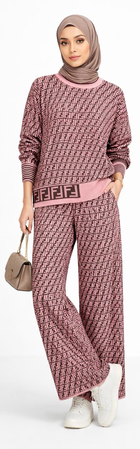 Signature Monogram Knit Co-Ord Set