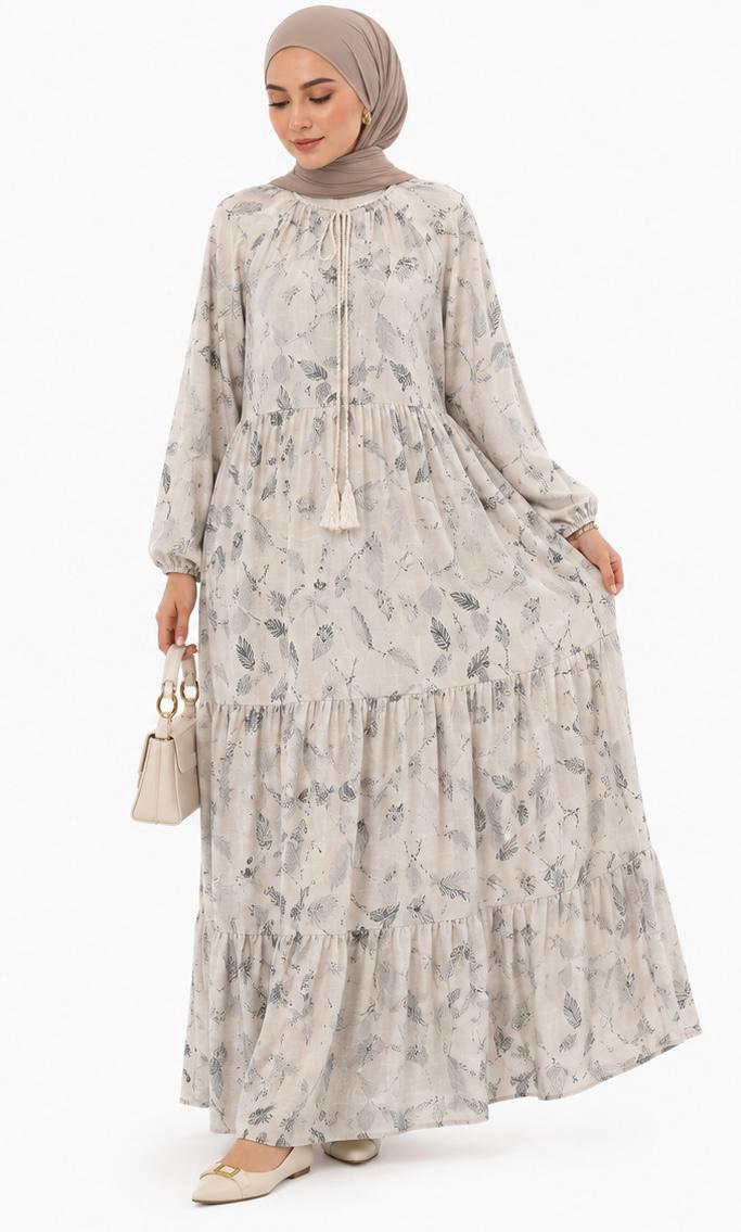 Botanical Print Dress