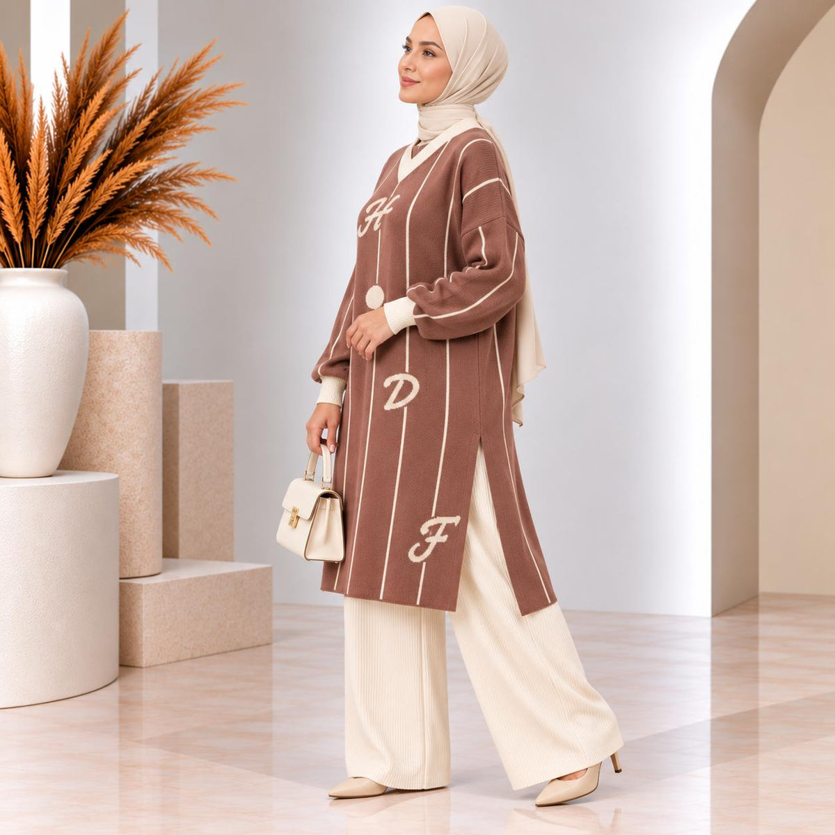 Pinstripe Knit Tunic Collection