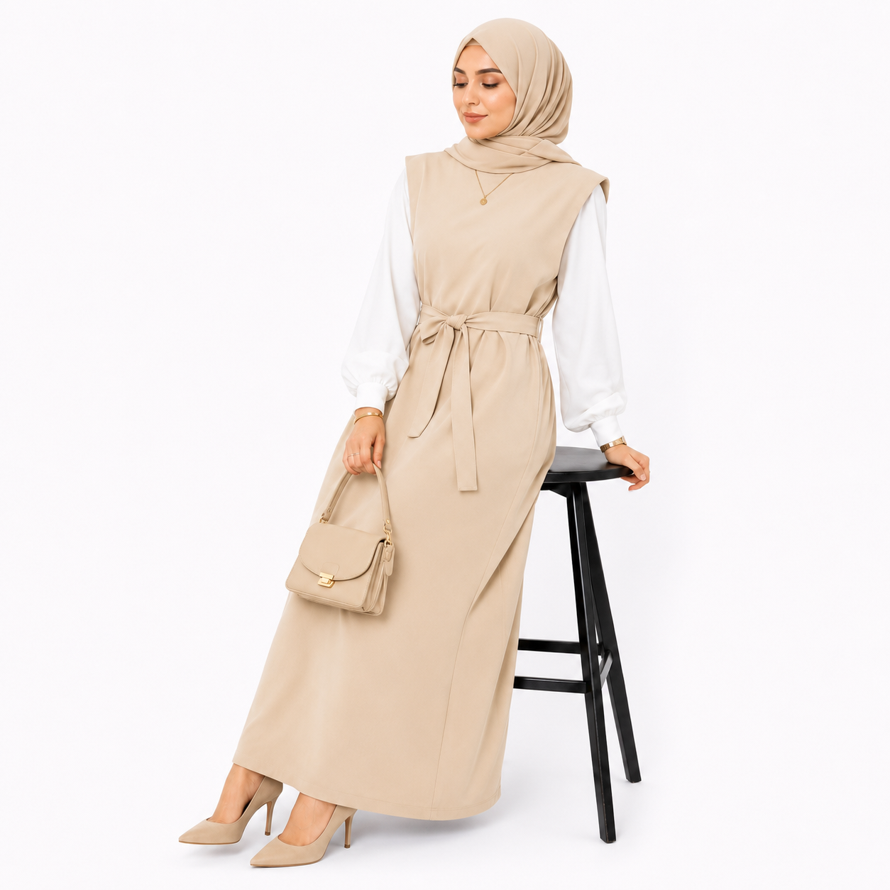 Half Sleeve Maxi Dress