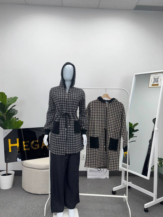 Jacket 24005 with zip knitwear