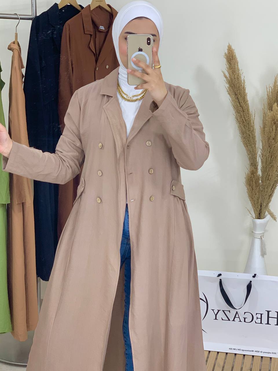 plain linen dress 108 with buttons (kroazya)