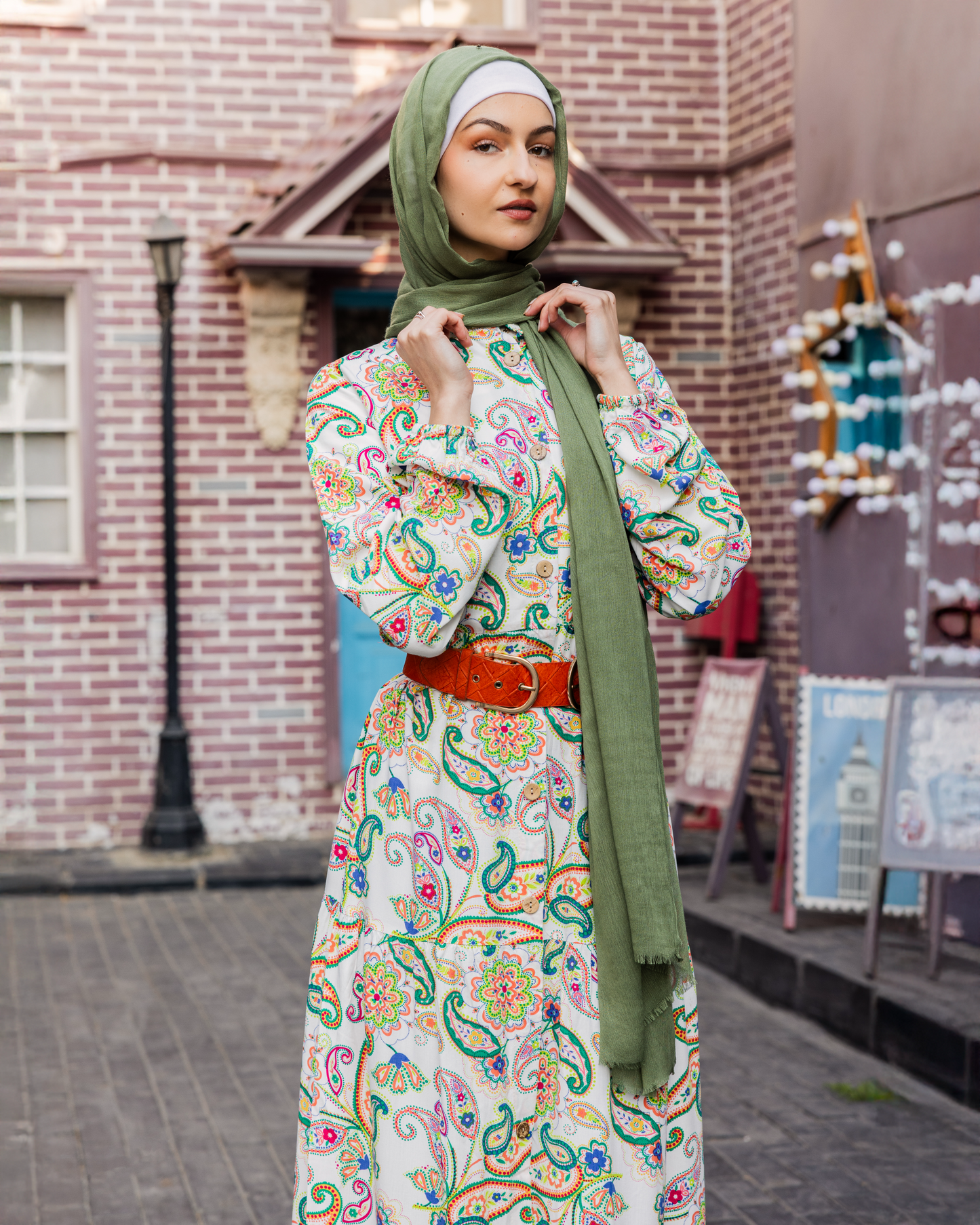 Floral Viscose Dress 1647