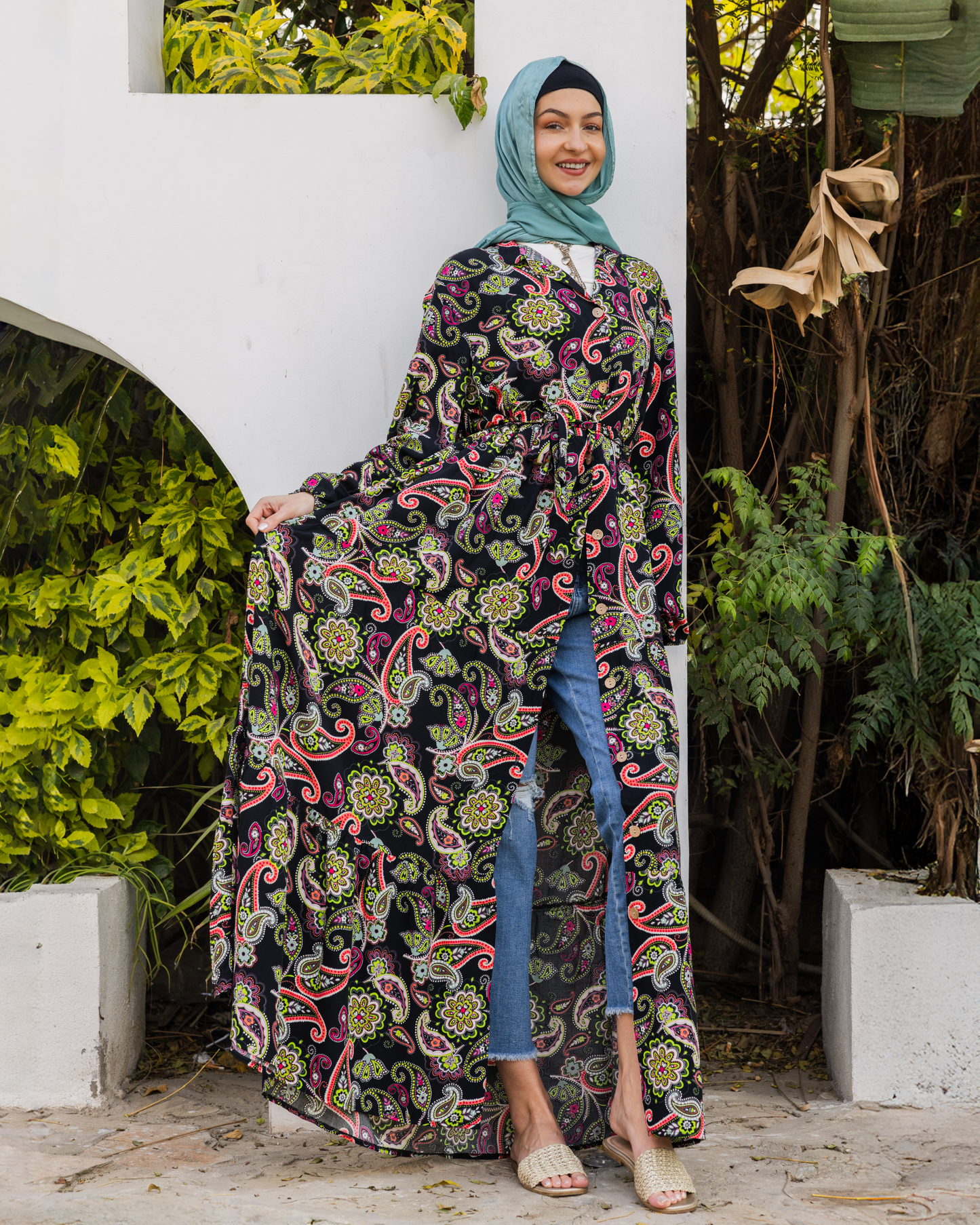 Floral Viscose Dress 1647