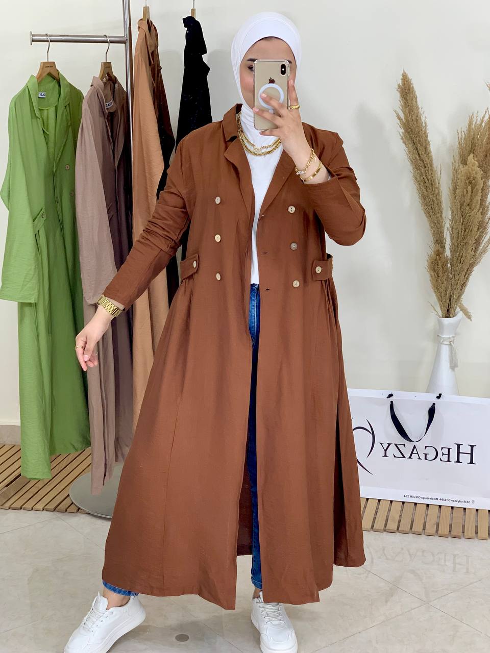 plain linen dress 108 with buttons (kroazya)